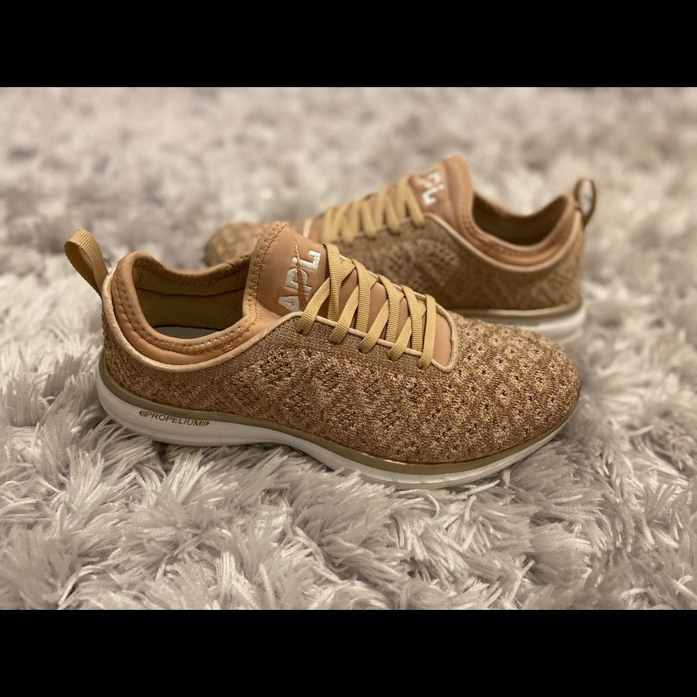 Rose gold APL sneakers